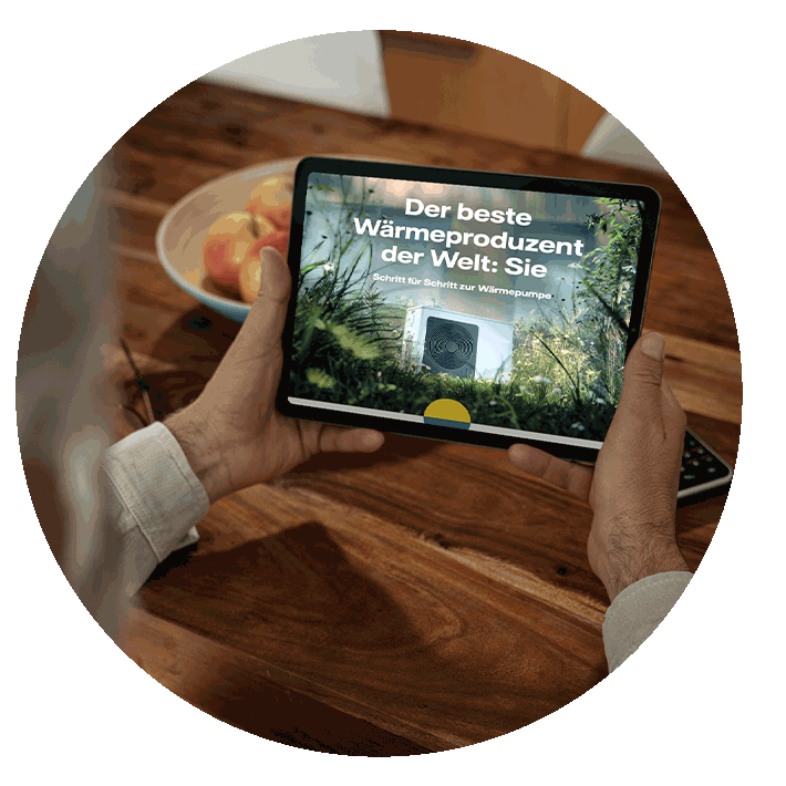 Mann mit Tablet