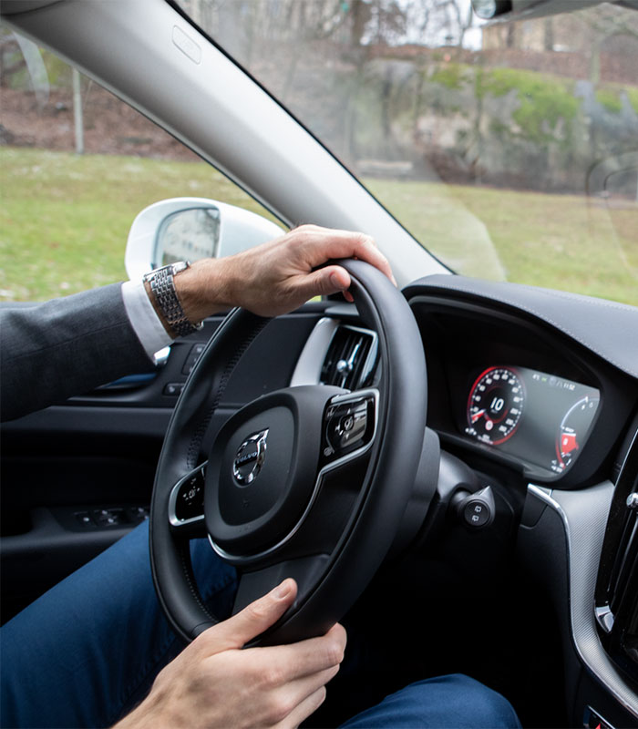 Cockpit eines Elektroautos
